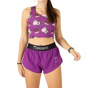 NEW CHICKNLEGS power crop top in choccy cows